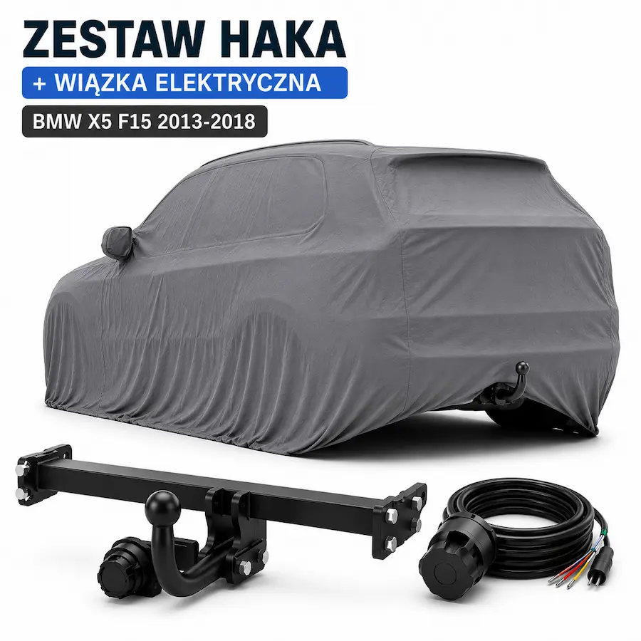 Hak holowniczy + Wiązka 7-Pin BMW X5 F15 2013-2018 3500kg B/014