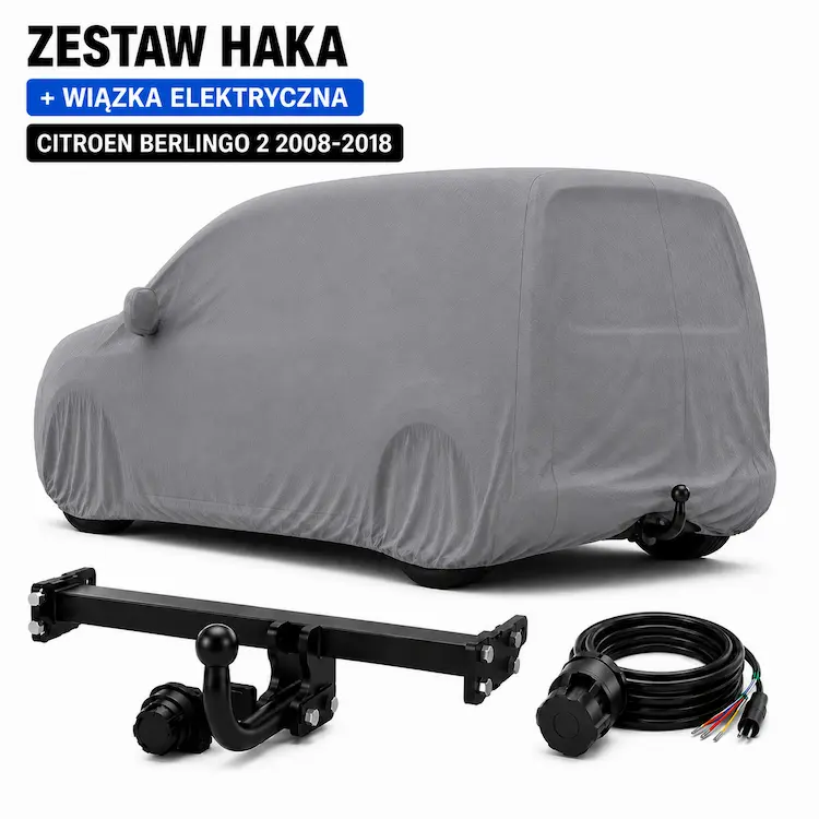 Hak holowniczy + Wiązka 7-Pin Citroen Berlingo 2 2008-2018 1600kg C/029