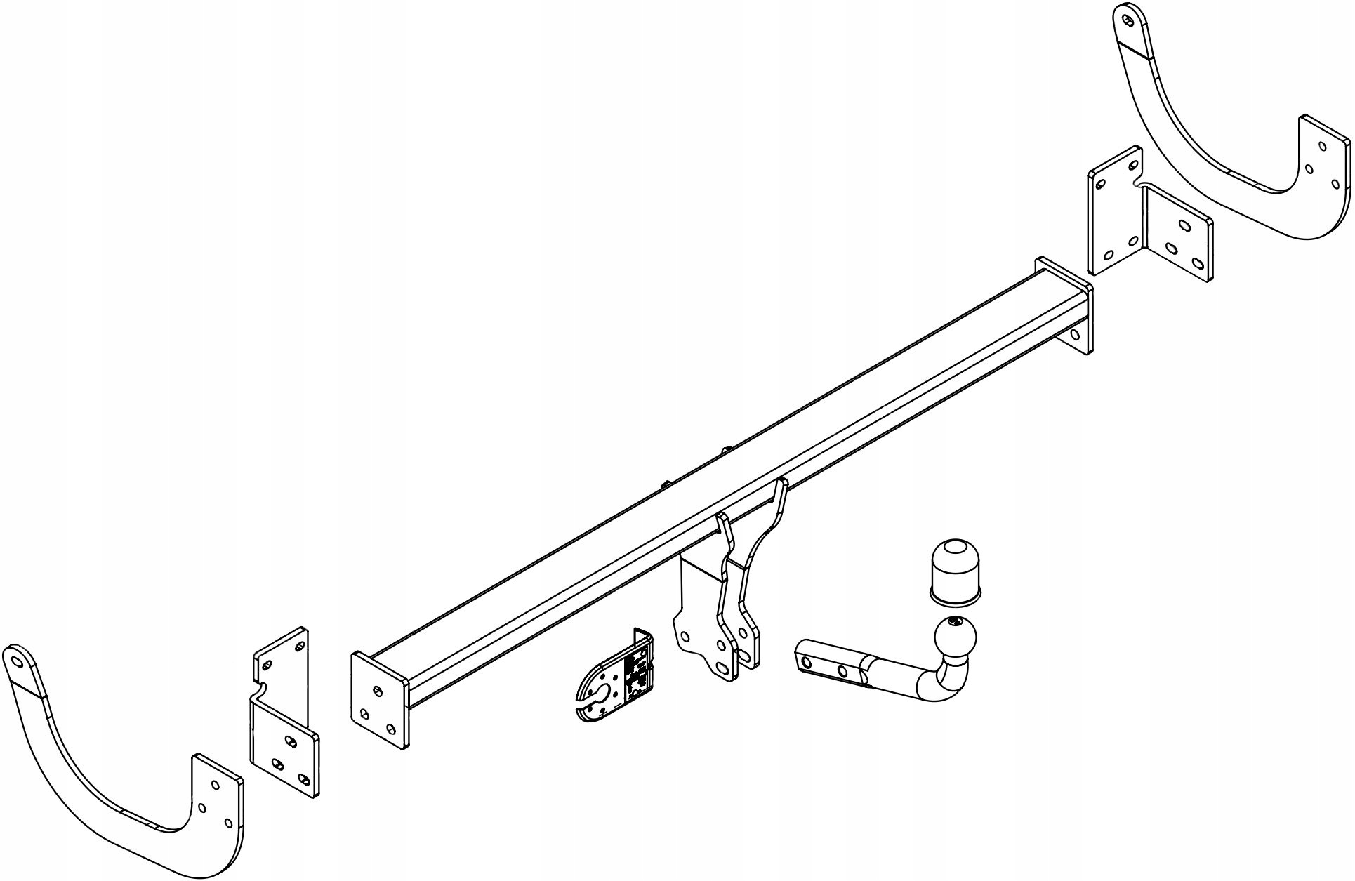 Hak holowniczy+MODUL13pin Citroen C5 sedan - obrazek 4