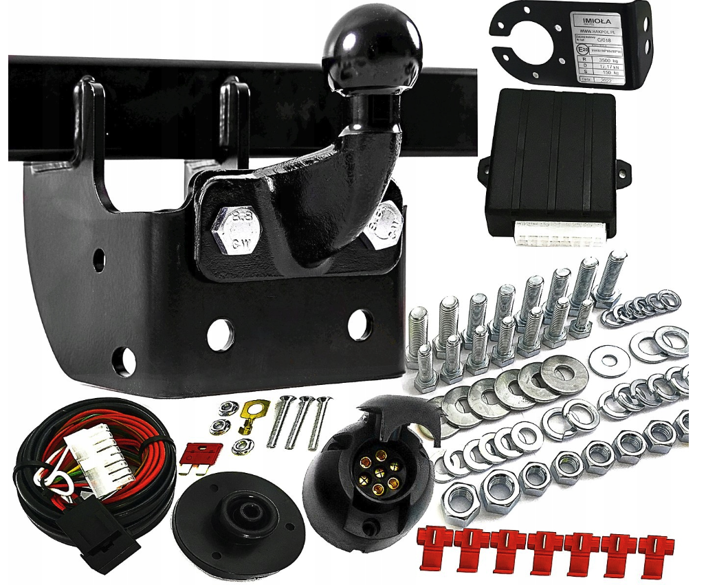 Hak holowniczy + Moduł 7-Pin Fiat Ducato L1 L2 L3 2006-2024r 3500KG